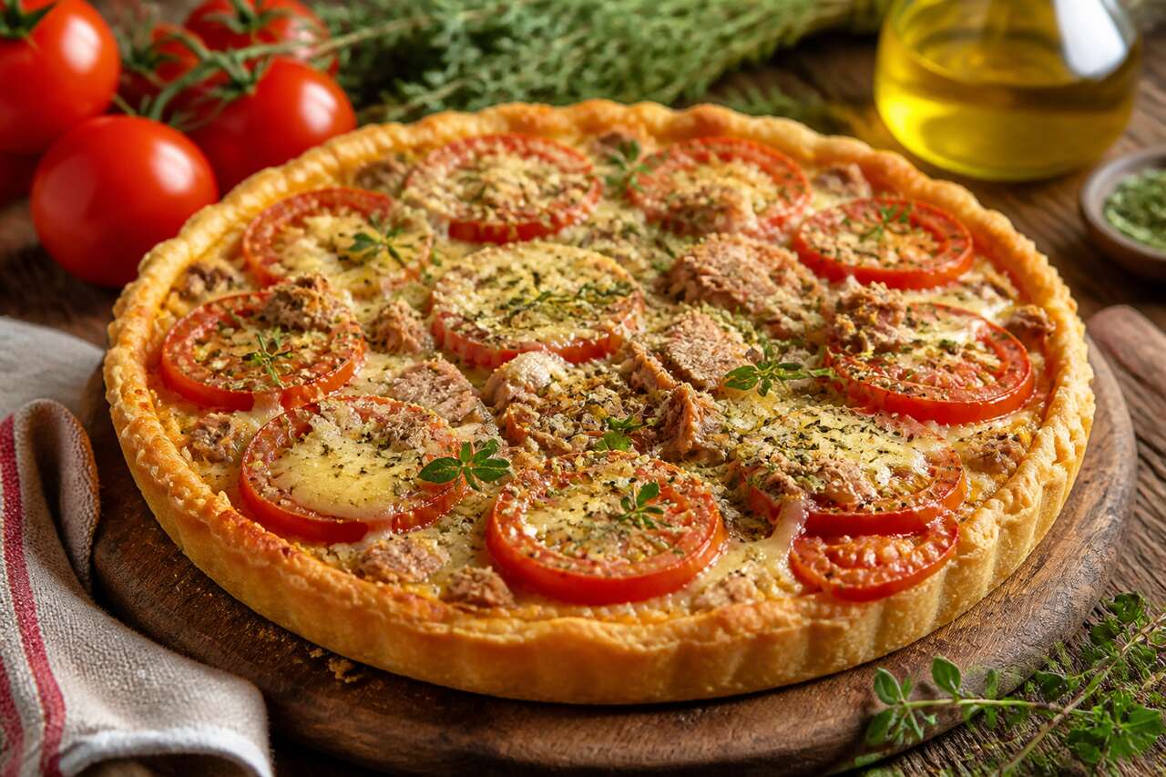 Tarte au thon et tomates rapide : recette facile et délicieuse