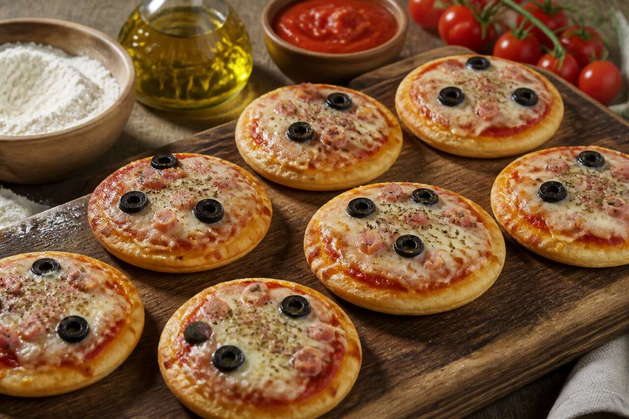 Mini-pizzas apéritives : recette maison à congeler