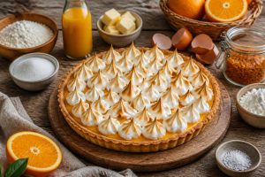 Tarte meringuée à l'orange : recette gourmande et facile