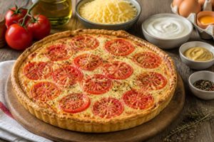 Tarte à la tomate et au gruyère : recette simple et savoureuse