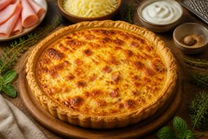 Tarte jambon fromage : recette facile et rapide