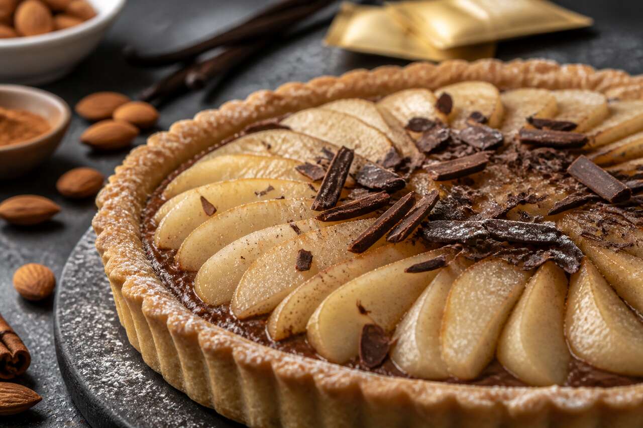 Tarte aux poires et chocolat simplissime : recette facile et gourmande