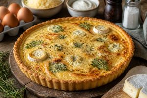 Tarte aux 4 fromages : recette gourmande et facile