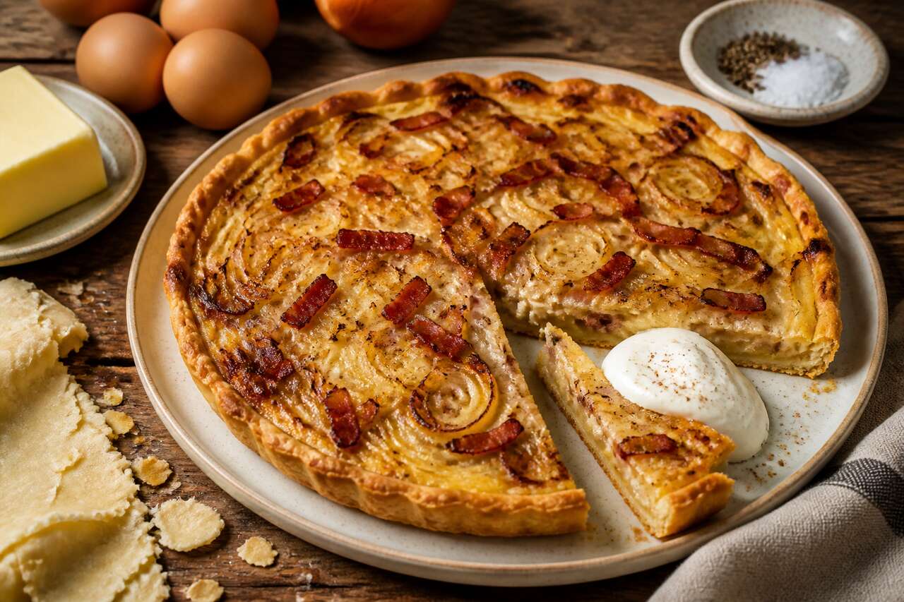 Tarte aux oignons : la recette simple et délicieuse