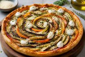 Tarte spirale aux légumes : recette facile et originale