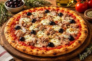 Pizza au thon et herbes de Provence : recette savoureuse