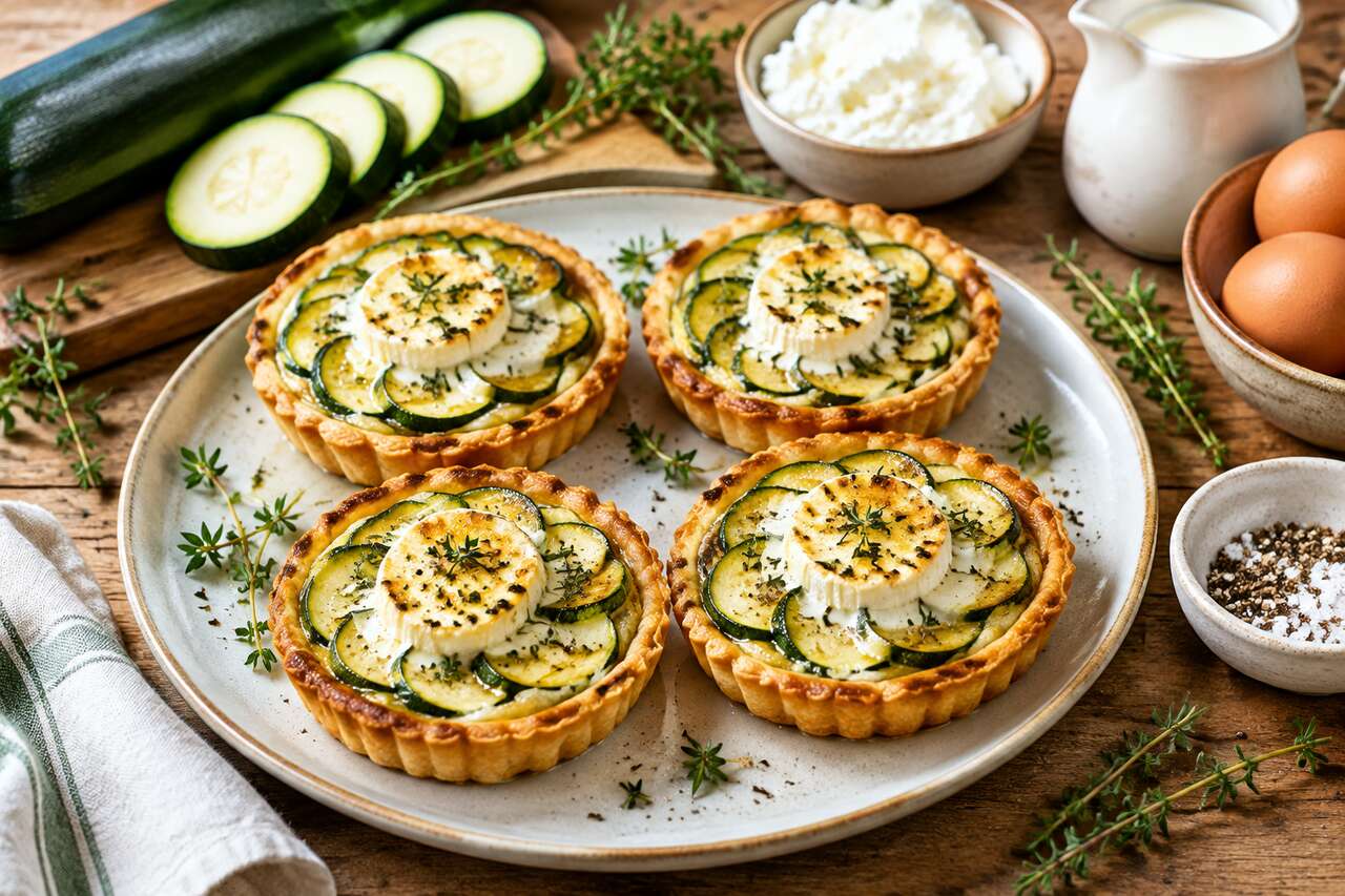 Tartelettes courgettes chèvre : délice à découvrir !