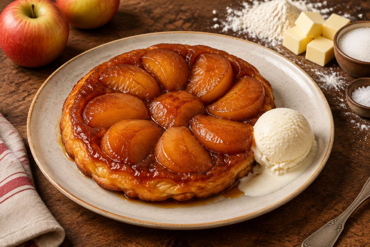Tarte tatin : recette de pommes caramélisées