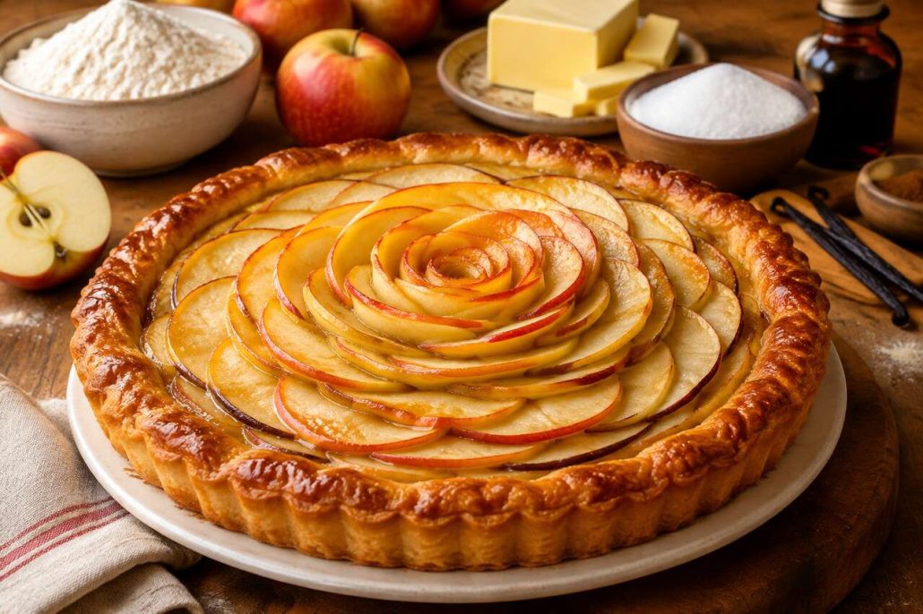 Tarte à la compote de pommes : recette authentique et facile