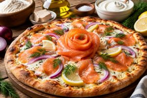 Pizza au saumon fumé : recette gourmande et facile