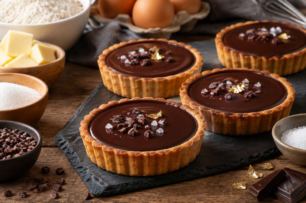 Tartelettes Au Chocolat Viennois Noir : recette gourmande
