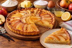Tarte aux pommes et sucre vanillé : recette gourmande