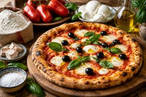 Pizza margherita aux olives : recette authentique et facile