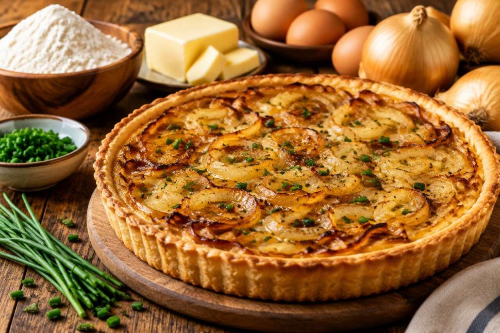Recette Tarte à l'Oignon à l'Ancienne : tradition et Saveurs