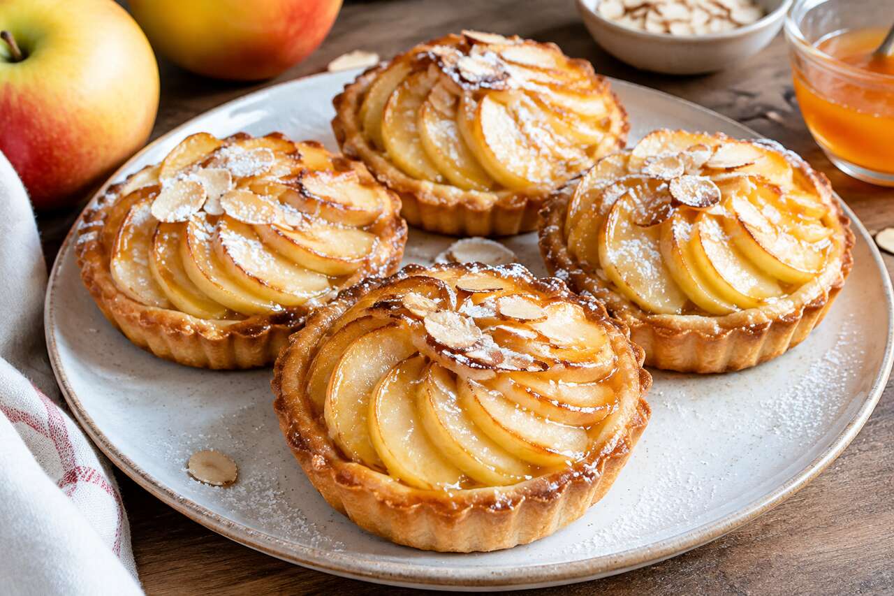 Tartelettes pommes amandes : recette gourmandise maison