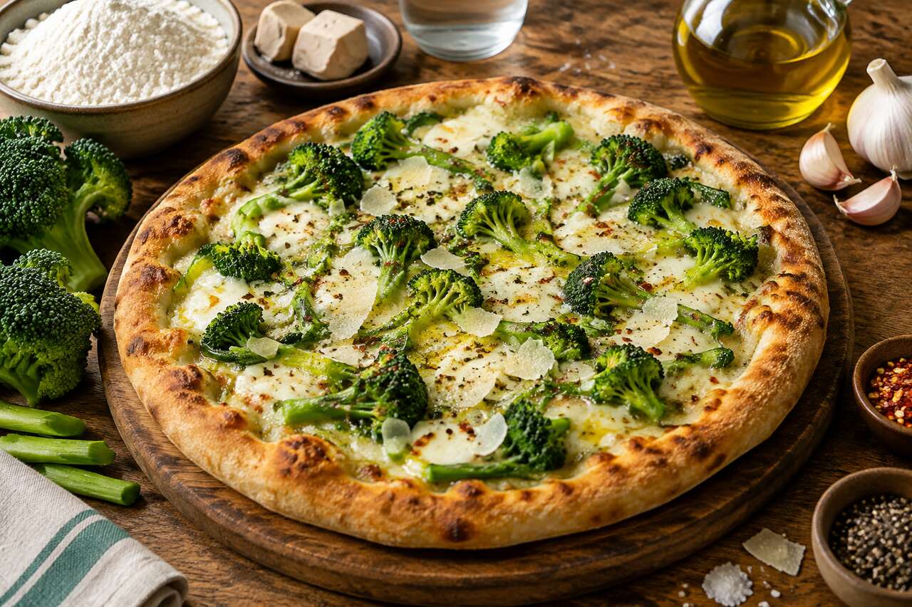 Recette de pizza aux brocolis : saine et délicieuse
