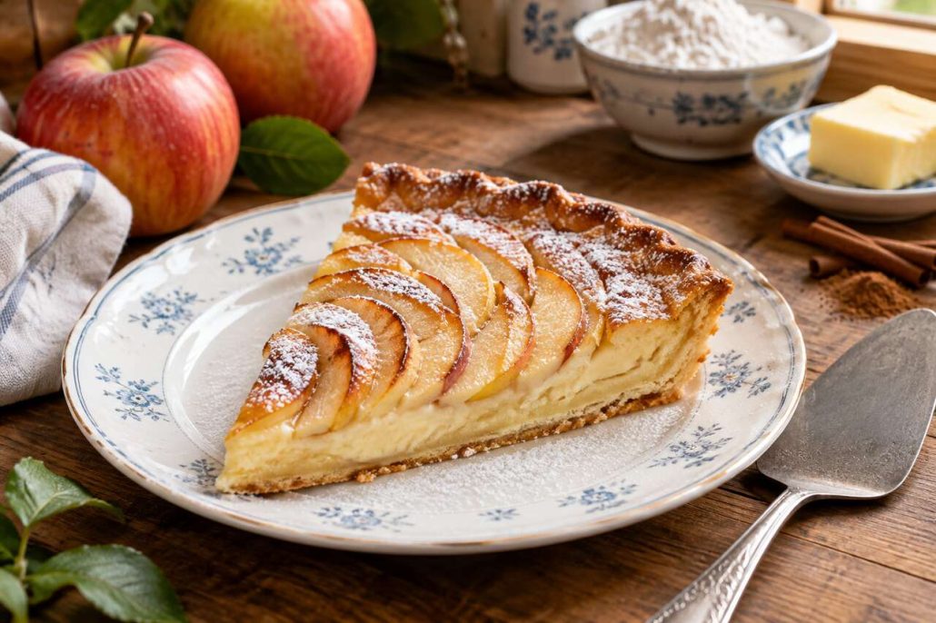 Tarte aux pommes alsacienne : recette facile et savoureuse
