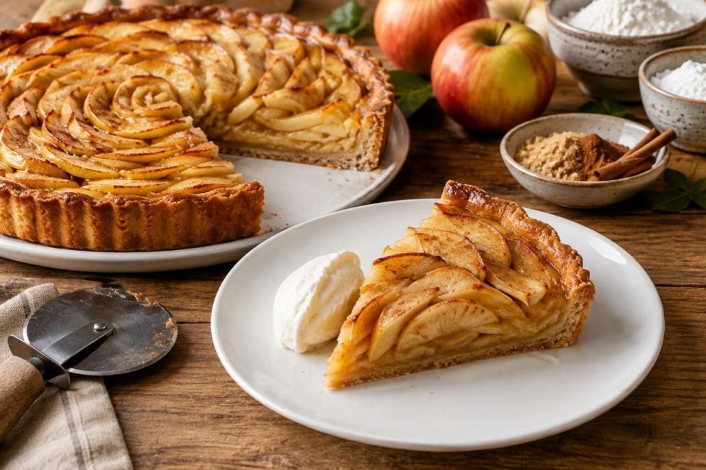Tarte aux pommes sans gluten : recette facile et savoureuse