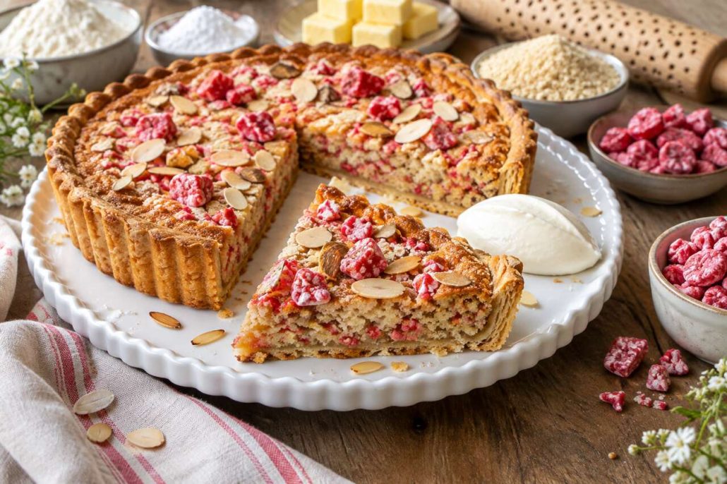 Tarte frangipane aux pralines roses : délicieuse recette