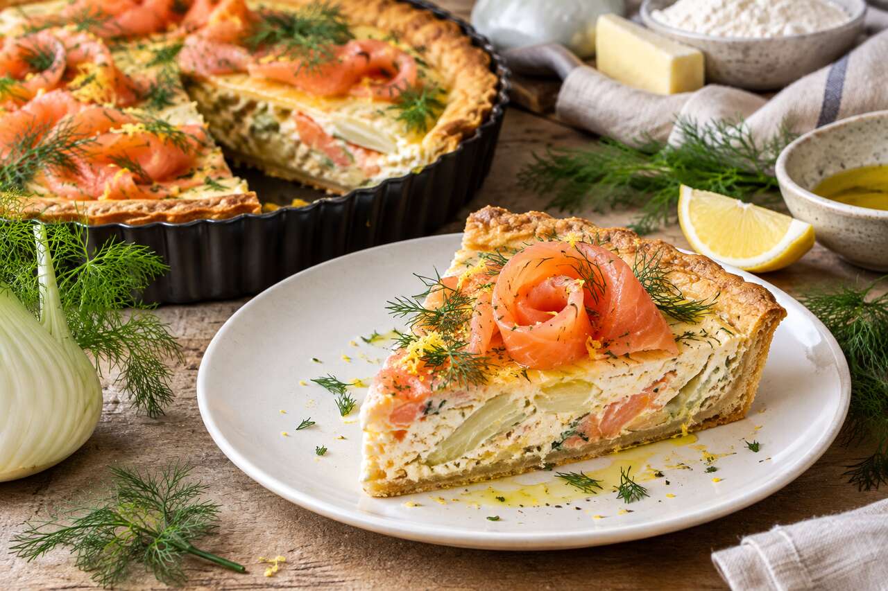 Recette Tarte Fenouil Saumon Fumé : saveurs Inédites